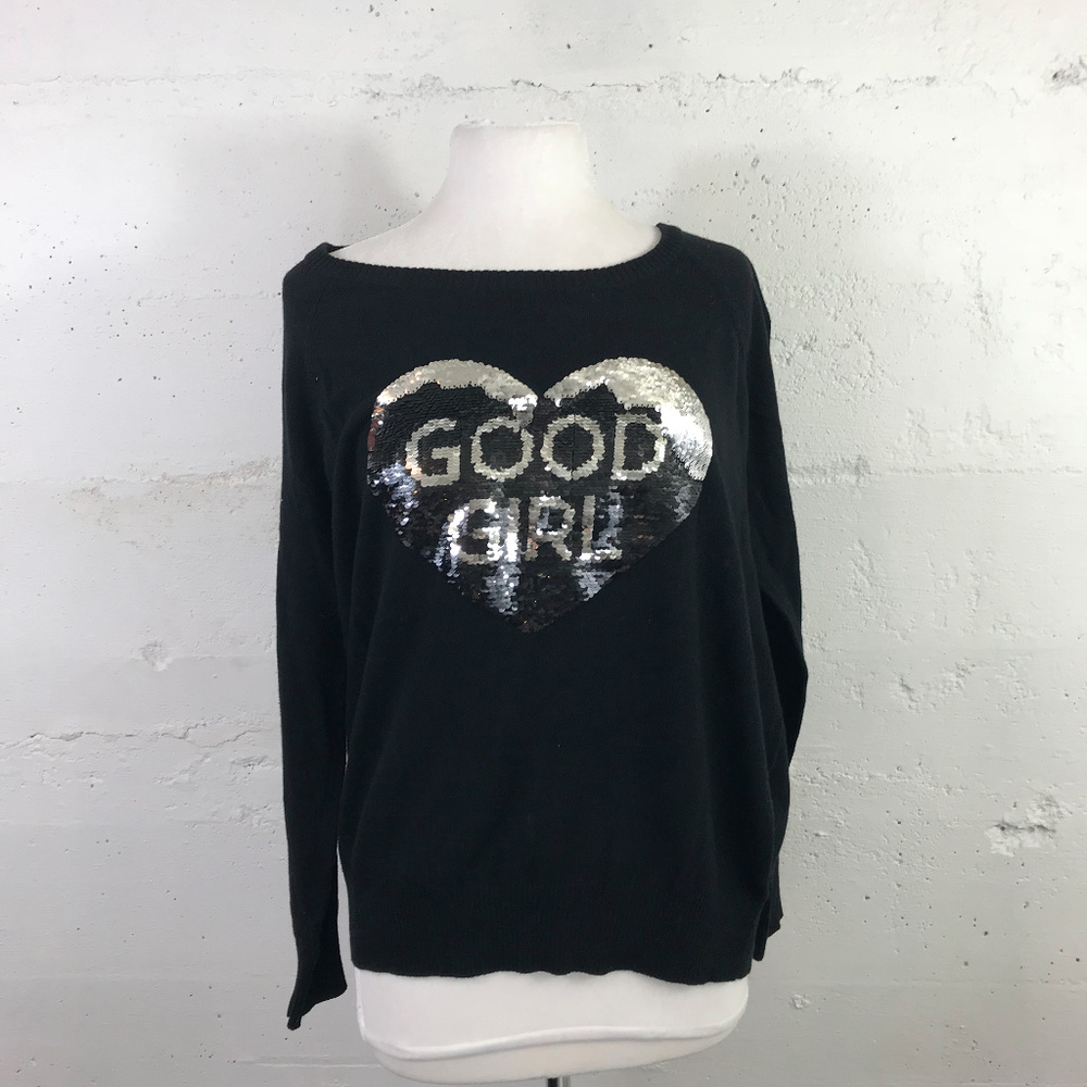 SOLD!! NWOT Torrid Blak Good Girl/Bad Girl Sequin - Picture 2 of 7